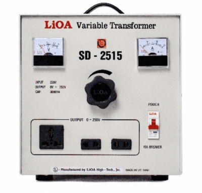 Biến áp vô cấp 1 pha LiOA SD-2515