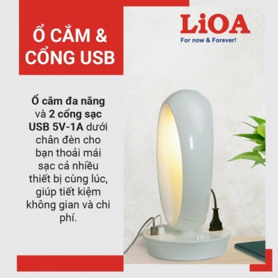 ĐÈN LED OVAN LIOA SQ-LI530USB
