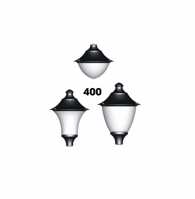 Đầu đèn hiện đại 400 lắp đui E27 hoặc E34