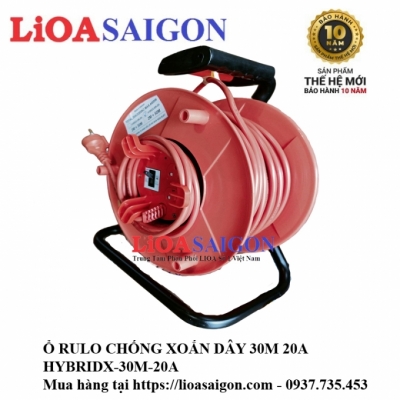 Ổ CẮM RULO CHỐNG XOẮN DÂY LIOA HYBRIDX-30M-20A