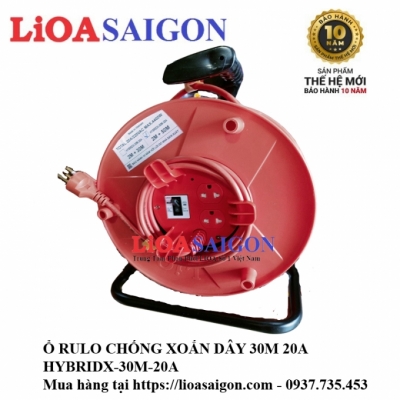 Ổ CẮM RULO CHỐNG XOẮN DÂY LIOA HYBRIDX-30M-20A