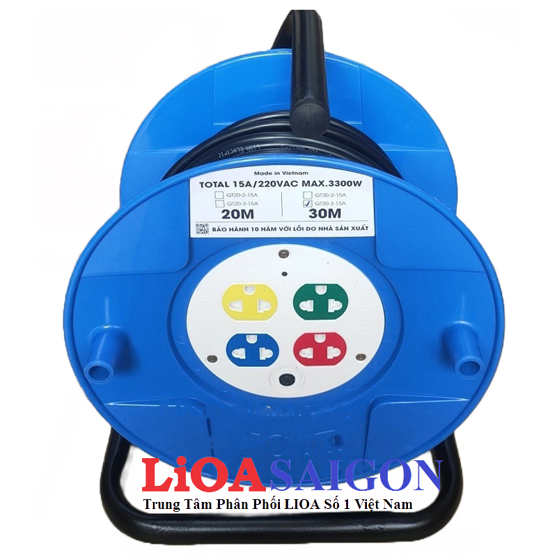 Ổ cắm Rulo to LiOA QT30-3-15A 30m x 3 15A