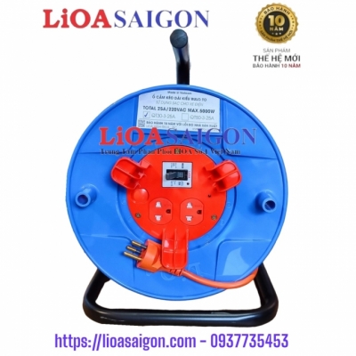 Ổ CẮM KÉO DÀI KẾT HỢP RULO 30M LIOA HYBRID-30M-20A