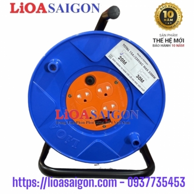 Ổ CẮM RULO 20M LIOA QT20-3-15 MẪU MỚI