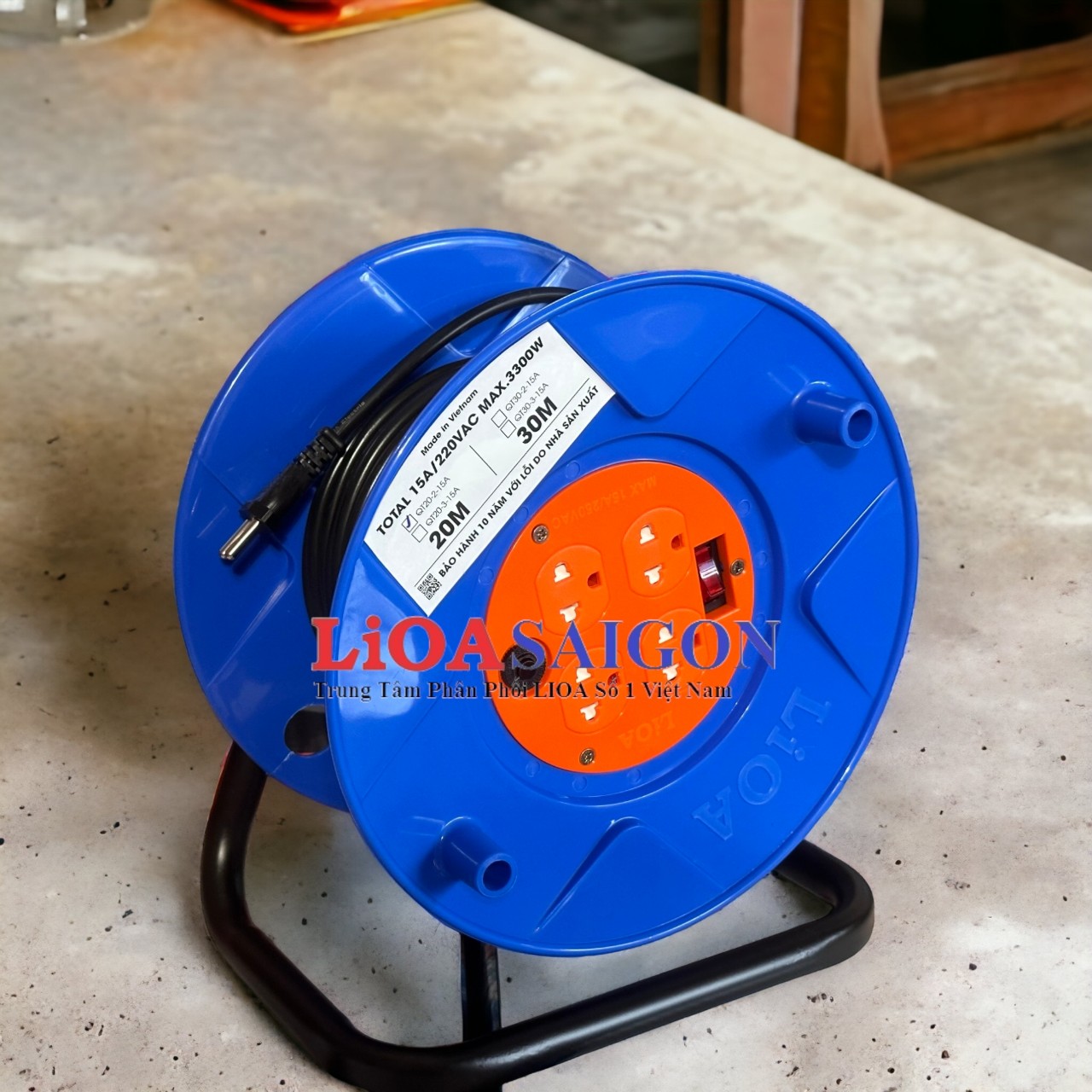 Ổ cắm Rulo to LiOA QT20-2-15A 20m x 2 15A