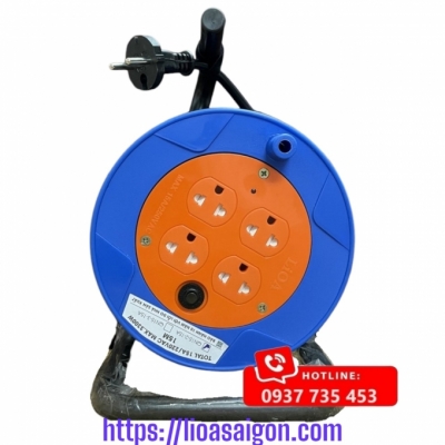 Ổ cắm Rulo nhỏ LiOA QN15-2-15A 20m x 2 15A