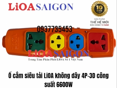 Ổ cắm siêu tải không dây LiOA 4P-3D 6600W
