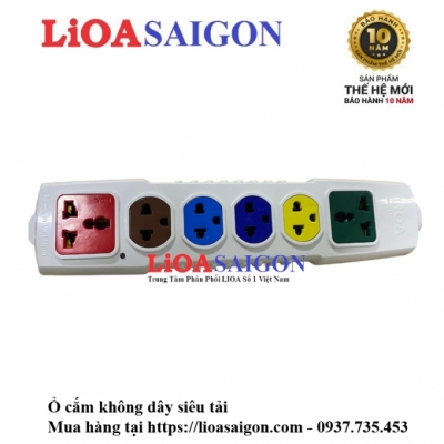 Ổ cắm siêu tải không dây LiOA 6P-3D 6600W
