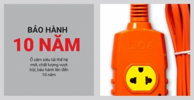 Ổ CẮM LIOA SIÊU TẢI CÓ DÂY 2P-3M/3-20A