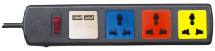 Ổ cắm đa năng có cổng sạc USB LiOA 4D32NUSB