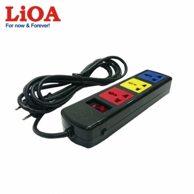 Ổ cắm kéo dài đa năng 3 ổ cắm LiOA 3D52N - 3D52N