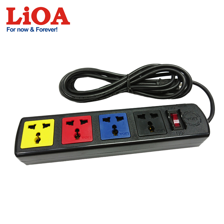 Ổ cắm kéo dài đa năng 4 ổ cắm LiOA 4D32N - 4D32N