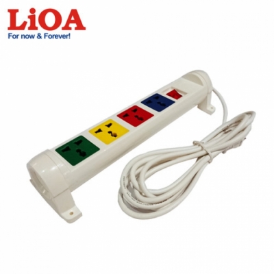 Ổ cắm kéo dài đa năng xoay 4 ổ cắm LiOA 4D33WN2X - 4D33WN2X