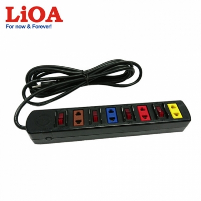 Ổ cắm kéo dài phổ thông 4 ổ cắm LiOA 4SOF3 - 4SOF3