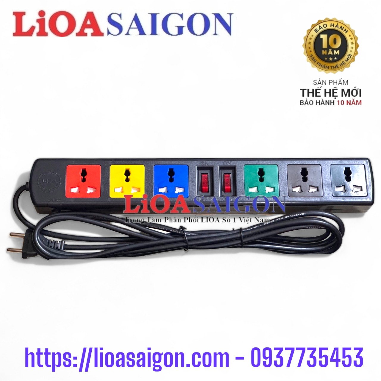 Ổ CẮM LIOA 6D32N CAO CẤP