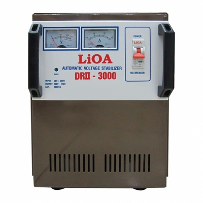 Ổn áp 1P DRII LiOA DRII-3000 3kVA (Nâu đậm)