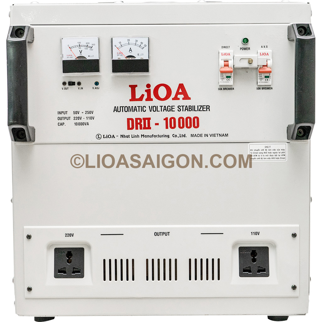 ổn áp lioa 10kva dải 50V