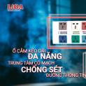 Ổ cắm kéo dài đa năng LiOA với mạch chống sét đường thông tin