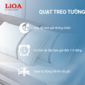 Quạt treo tường LiOA - Vận hành bền bỉ - Êm ái
