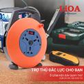 Ổ cắm điện LiOA kéo dài quay tay cuộn dây kín kiểu xách tay