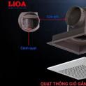Review chi tiết sản phẩm quạt hút âm trần LiOA EVF24CU7
