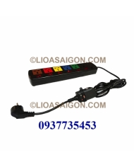 Ổ cắm điện LiOA 6 lỗ 3 chấu tích hợp chống giật 6DOF33N-CG
